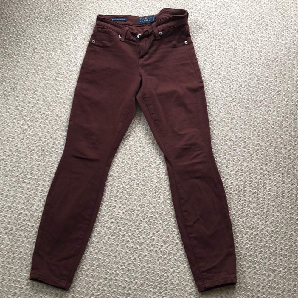 Lucky brand maroon jeans